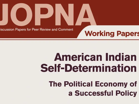 American Indian self-determination_The political economy of a successful policy