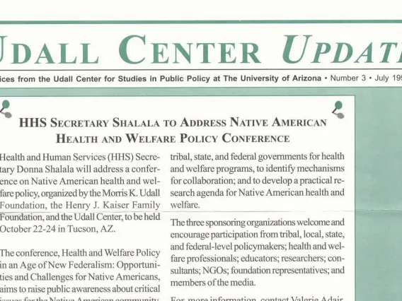 Udall Center Update No. 03