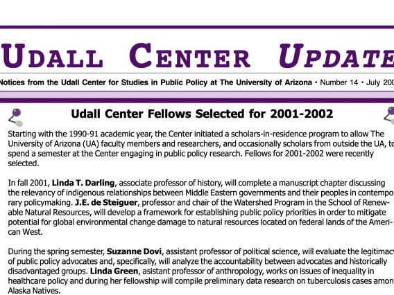 Udall Center Update No. 14