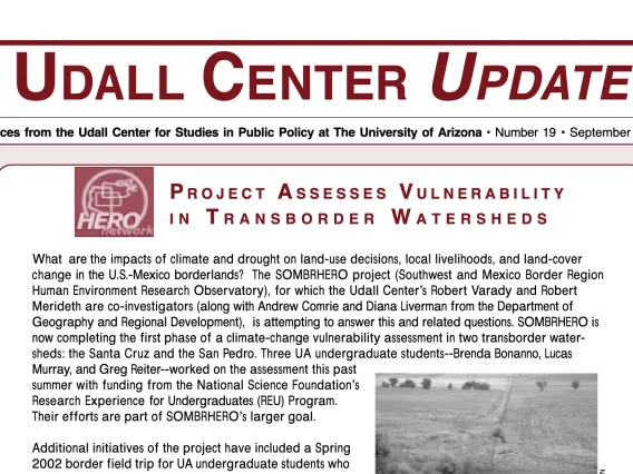 Udall Center Update No. 19