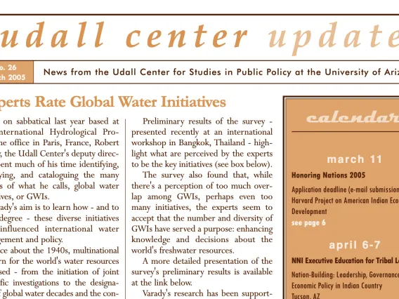 Udall Center Update No. 26