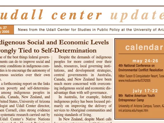 Udall Center Update No. 27