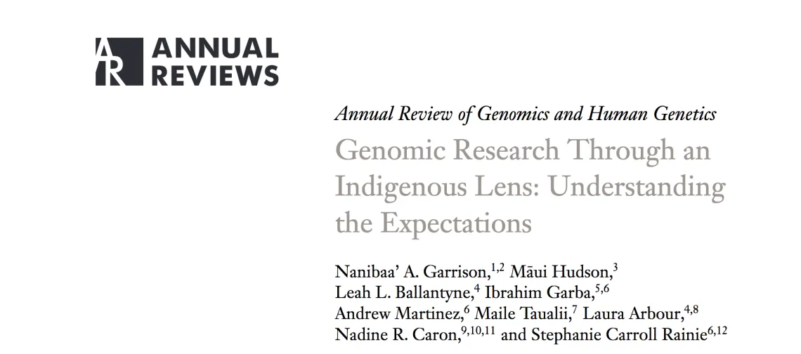 Genomic Research Through an Indigenous Lens- Understanding the Expectations