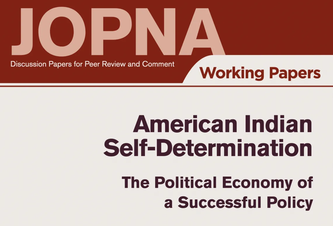 American Indian Self-Determination: The Political Economy of a Successful Policy